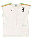 Nike Mens Graphic Vest Top Xl White Cotton Jk07