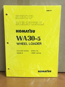 Komatsu WA30-5 Wheel Loader Shop Service Repair Manual - Picture 1 of 1