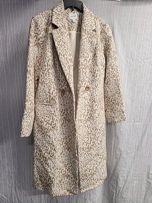 Jaqueta/casaco feminino Nine West mistura de algodão/lavável tamanho G ajuste relaxado. Chita  - Imagem 1 de 4