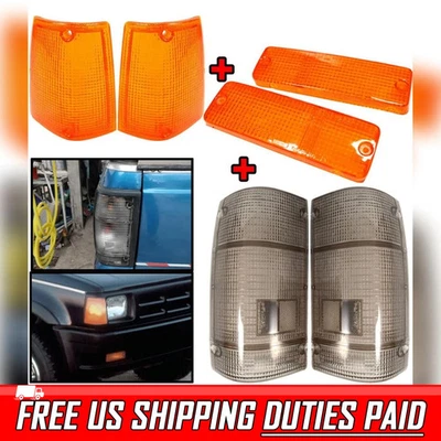 Juego de lentes de humo ámbar lámpara de parachoques de esquina para Mazda B2000 B2200 85-98 Foto 1 de 4
