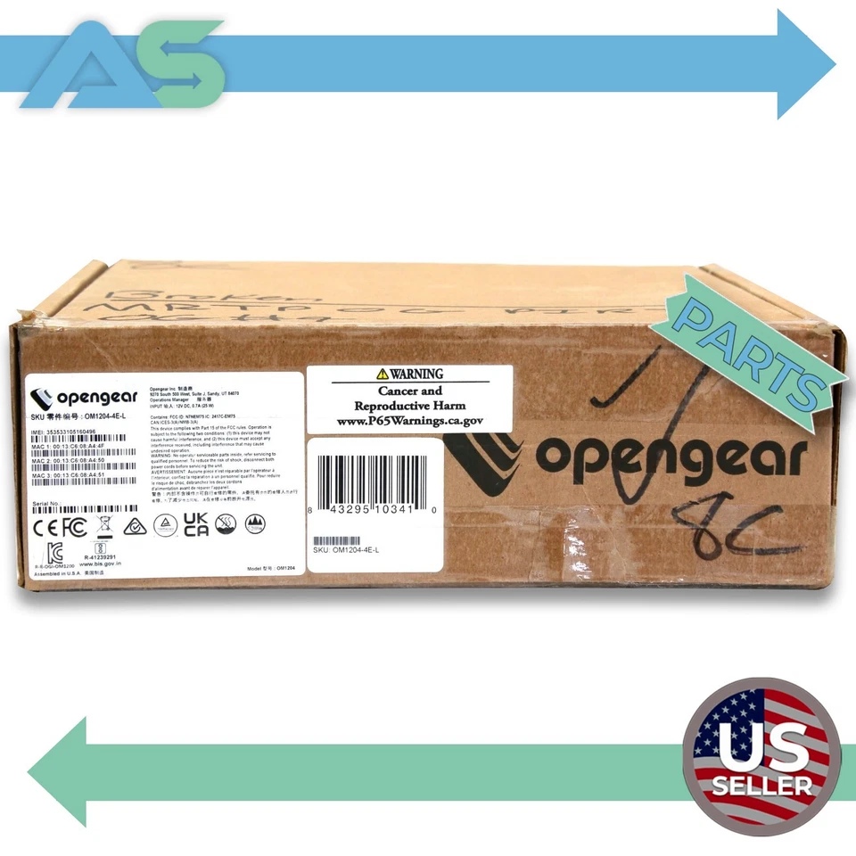 Opengear OM1200 Administrador de Operaciones / Dispositivo de Administración de Red [OM1204-4E-L] Foto 1 de 4