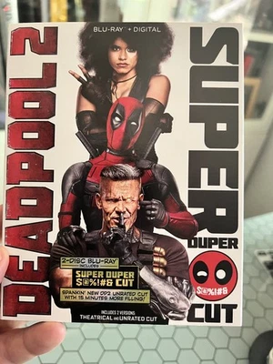 DEADPOOL 2 (Blu-ray, 2018) OOP UNRATED w/slipcover 2-Disc Super Duper Cut Rare - Image 1 of 4