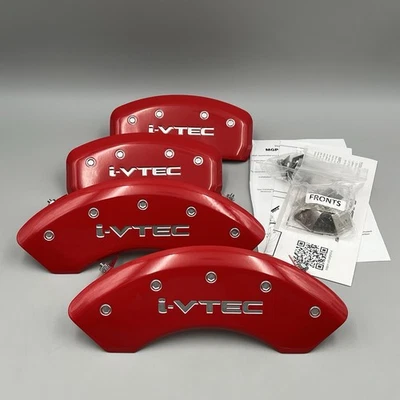 Capas de pinça de freio MGP 2007-2011 Honda CR-V vermelha com prata i-VTEC- 20001SIVTRD - Imagem 1 de 4