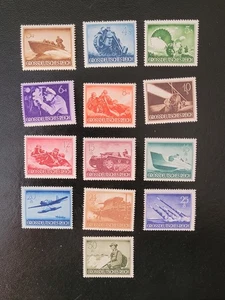 Nazi Germany 1944 -  Wehrmacht Day Heroes Remembrance  - Mi 873-885 - MNH (**) - Picture 1 of 1