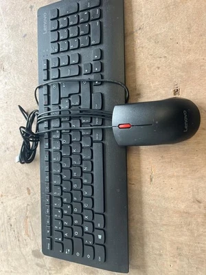 Clavier + Souris Lenovo d’origine – USB – Occasion - Photo 1/2