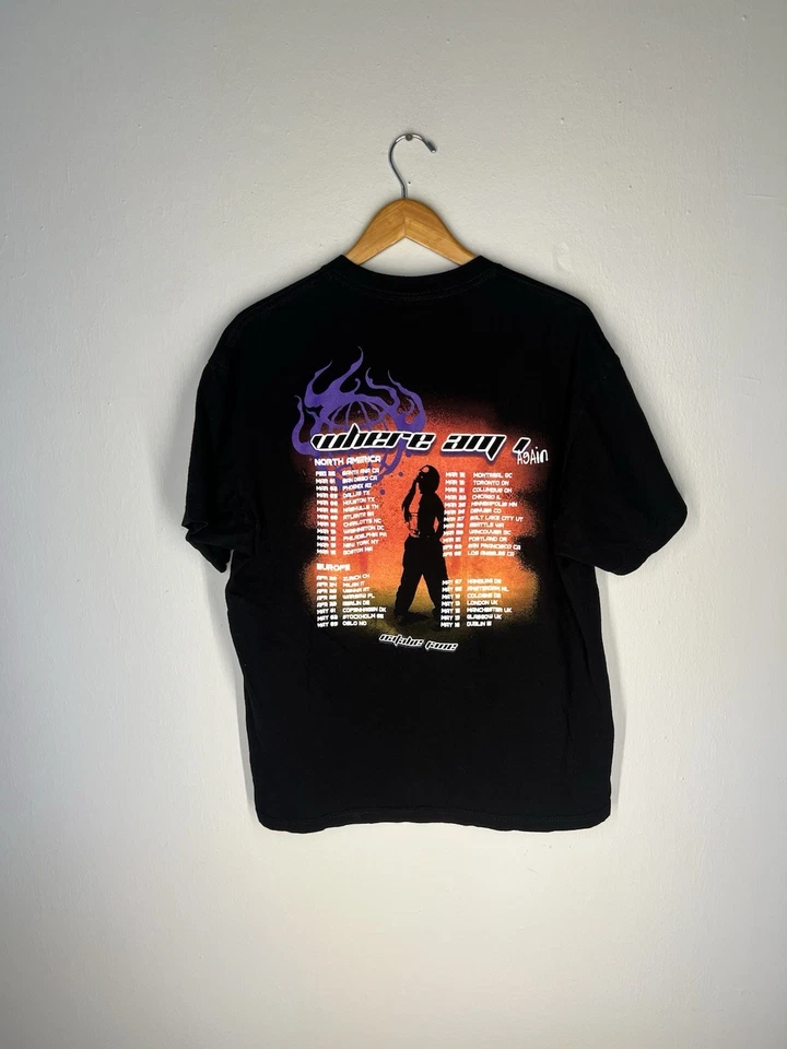 Natalie Jane Where Am I Again Tour 2024 T-Shirt XL Black Concert Merch WorldWide - Image 1 of 4