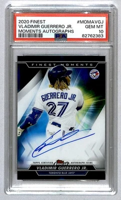 Vladimir Guerrero Jr. 2020 Finest Moments Auto #MOMA-VGJ *RG* PSA 10 Toronto - Image 1 of 2