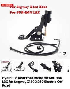 Hydraulic Rear Foot Brake for Sur-Ron LBX for Segway X160 X260 Electric Off-Road - Picture 1 of 8