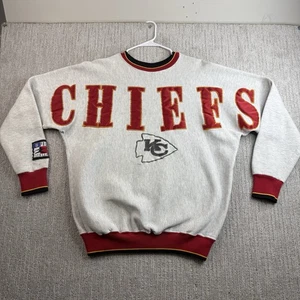 Felpa Vintage Kansas City Chiefs Spellout Leggende Taglia XL Grigio - Foto 1 di 8