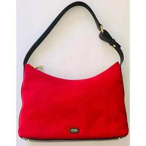 Frances Valentine Simi Brushed Suede Red Hobo - Picture 1 of 3