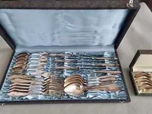 WMF Silberbesteck 90 er Silber Fächermuster für 12 Personen 60 Teile TOP Zustand - Bild 1 von 10