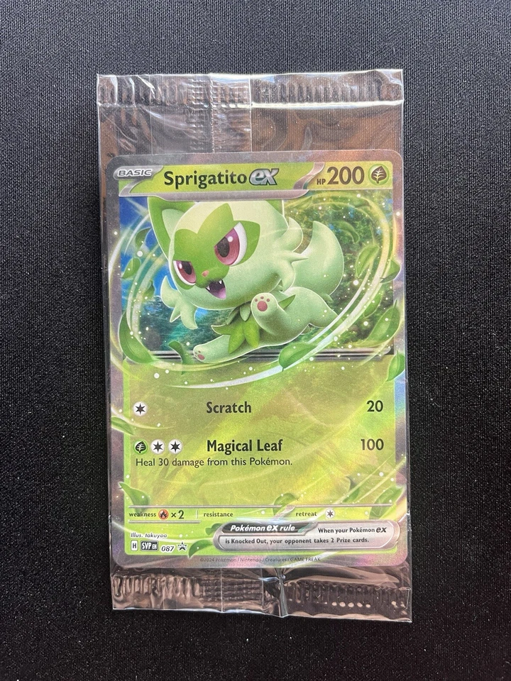 Sprigatito ex 087 Sv: Scarlet & Violet Promo Cards Holo Sealed Black Star Promo - Image 1 of 2