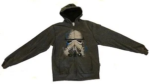 Star Wars Stormtrooper Sudadera con Capucha Frontal Cremallera ~ Gris ~ Talla Pequeña - Imagen 1 de 6
