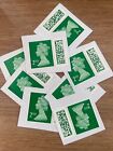500 Unfranked 2nd Class Barcoded Stamps  EXCELLENT Condition On Paper Royalmail