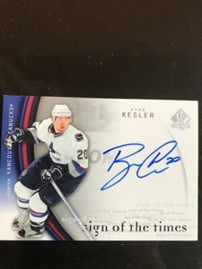 2005-06 SP Authentic sign of the times  RK Ryan Kesler