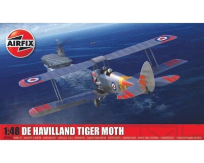 AIRFIX  1:48 KIT AEREO DE HAVILLAND TIGER MOTH LUNGHEZZA 15,2 cm   ART A04104A - Immagine 1 di 2