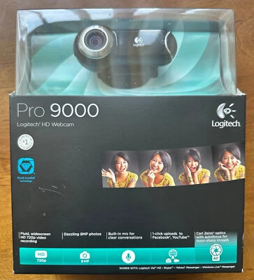 Logitech Pro 9000 PC Internet Camera HD Webcam w/8.0-MP 720p Video Resolution  - Image 1 of 4