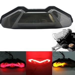 Integrated LED Brake Turn Signal Tail Light For YAMAHA FZ-09 2014-16 Black Shell - Picture 1 of 7