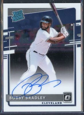 2020 Donruss Optic Rated Rookies Signatures Bobby Bradley RC Auto Cleveland - Image 1 of 2