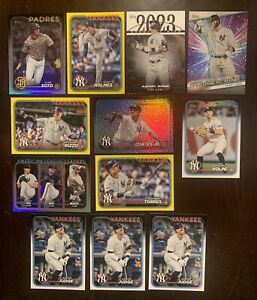 YANKEES 2024 Topps Series 1 Lot (12) Yellow - Rainbow Soto - Holiday Easter SP