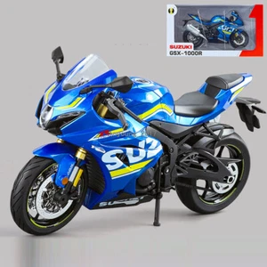 1:9 Suzuki GSX-1000R Diecast Motorcycle Model Toys for Boys Kids Gifts Blue - Picture 1 of 14