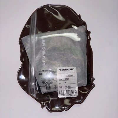 A Bathing Ape Bape  Camo Green/Black Face Covering/mask - Image 1 of 2
