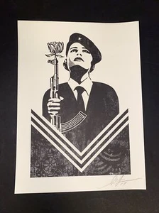 Shepard Fairey Obey Giant Peace Guard 2 Letterpress Signed 2017 - Picture 1 of 2
