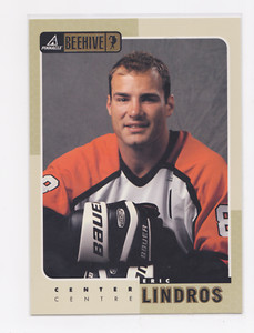 1997-98 PINNACLE BEE HIVE 5"X7" JUMBO CARD ERIC LINDROS #1 PHILADELPHIA FLYERS