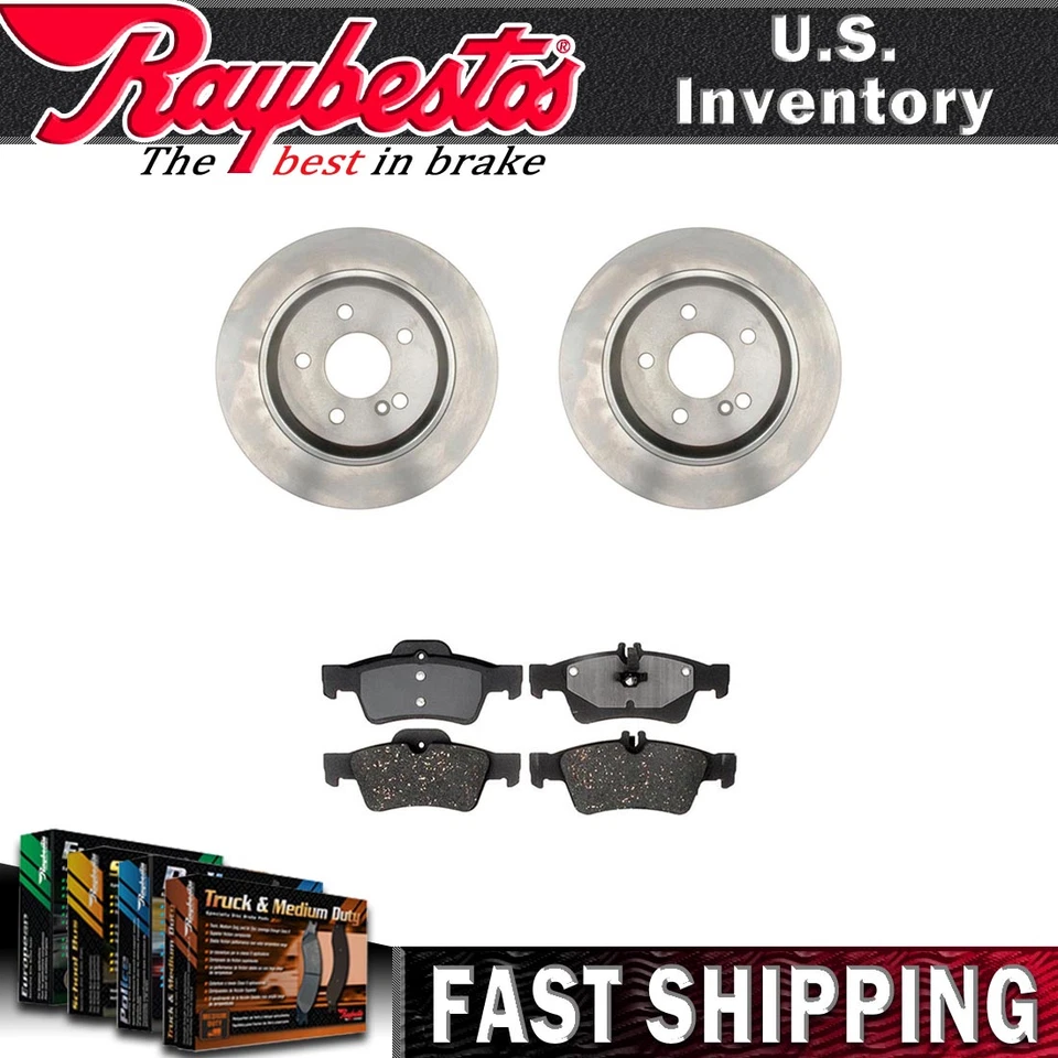 后套件制动转子陶瓷刹车片适用于 2004 - 2006 梅赛德斯 - 奔驰 S430 — 第 1/4 张图片