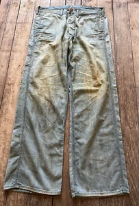 RRL Men's Jeans japan woven selvedge denim straight leg faded paint design sz 29 - Picture 1 of 8