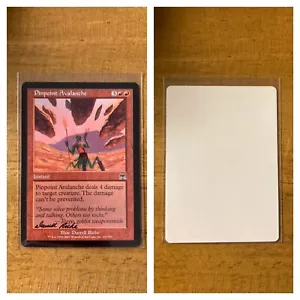 MTG✨Signed PINPOINT AVALANCHE ARTIST PROOF✨Onslaught MINT Common 2002 Riche Art - Picture 1 of 3