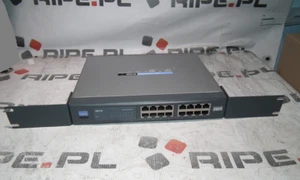 Cisco SR216 Linksys 16 port 10/100 switch + Rack Mount+Ethernet Cable+Power Lead - Picture 1 of 1
