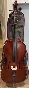 Violoncello vintage di Mayflower taglia 1/2 progetto PreLoved con borsa - Foto 1 di 17