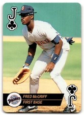 1993 Bicycle Baseball Aces Playing Cards Fred McGriff San Diego Padres #J
