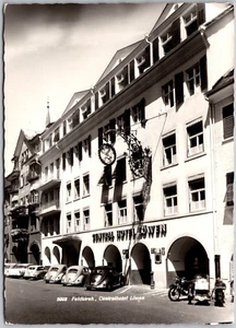 AK Vintage RPPC Central Hotel Löwen Straßenansicht Feldkirch Vorarlberg AT - Bild 1 von 3