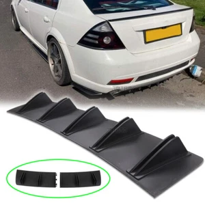 Rear Lip Bumper Diffuser Shark Fins Spoiler Splitter For Ford Fusion Mondeo ST - Picture 1 of 17