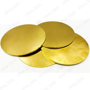 Lamiera ottone lamiera ottone rotonda ottone massiccio disco giallo misura a scelta - Foto 1 di 5