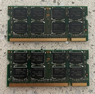 Hynix 2 moduli Ram 2gb Sodimm DDR2 800mhz - Immagine 1 di 2