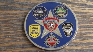 Texas Operation Lone Star Texas Rangers CBP State Patrols Challenge Coin #B689 - Bild 1 von 8