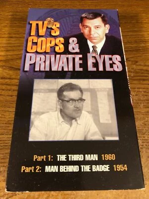 TV's Cops &  Private Eyes Part 1-2 VHS Used VCR Tape Third Man Behind The Badge - Image 1 of 4