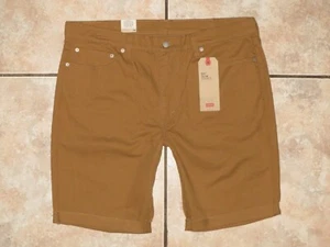 Levi's 511 Slim Fit Cut-Off Jean Shorts Caraway Brown NWT Size 40 Stretch - Picture 1 of 7