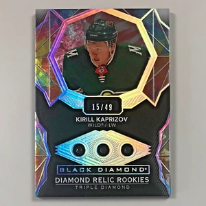 2020 Black Diamond KIRILL KAPRIZOV RC #/49 Ruby Triple Diamond Relic Rookie Gems - Picture 1 of 5