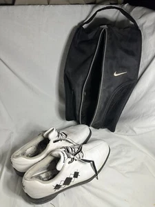 Womens Footjoy eComfort Golf Shoes Size 8M W/ Golf Bag - Used/Well Loved - Picture 1 of 13