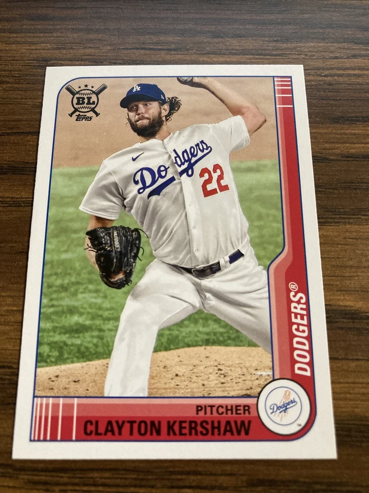 2021 Topps Big League Clayton Kershaw Los Angeles Dodgers Pitcher #37 - Image 1 of 2