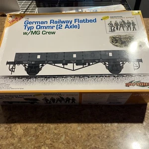 Dragon 1/35 Scale German Railway Flatbed Typ Ommr ) w/MG crew #9114 Sealed Bags - Picture 1 of 2