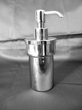 Dispenser porta sapone liquido in acciaio inox e ottone cromato 