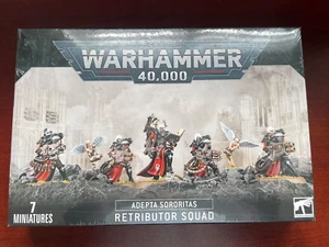 WARHAMMER 40000 ADEPTA SORORITAS RETRIBUTOR SQUAD - 7 MINIS - FACTORY SEALED - Picture 1 of 1