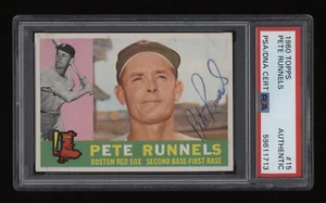 1960 Pete Runnels PSA DNA Certified Topps Signed Auto Autograph #15 *NICE* - Picture 1 of 2