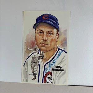 Billy Herman Cubs Signed Autographed Baseball Hall HOF Perez Steele Postcard 40 - Picture 1 of 7