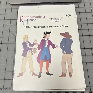 Reconstructing History Pattern "1680s-1730s Breeches and Sailor's Slop", Cut - Picture 1 of 4